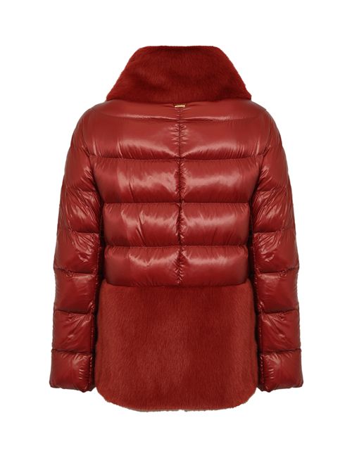 Piumino con pelliccia ecologica Bordeaux Herno | PI001933D 12017Z6705